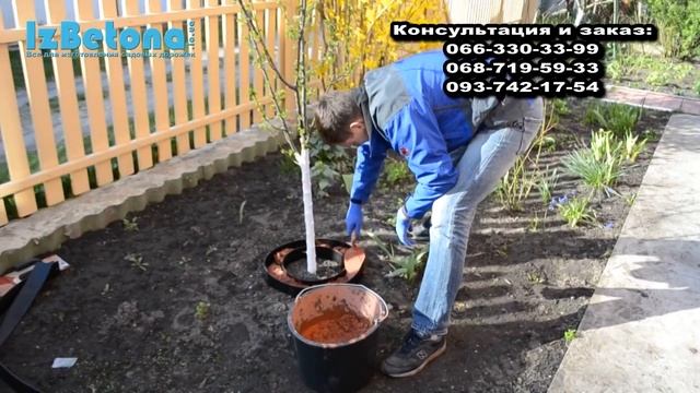 Гибкий садовый бордюр для клумб легко сделать самому из бетона!