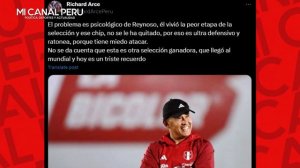 RICHARD ARCE ARREMETE CONTRA EL INEPTO REYNOSO TRAS FRACASO DE LA SELECCIÓN PERUANA CONTRA CHILE