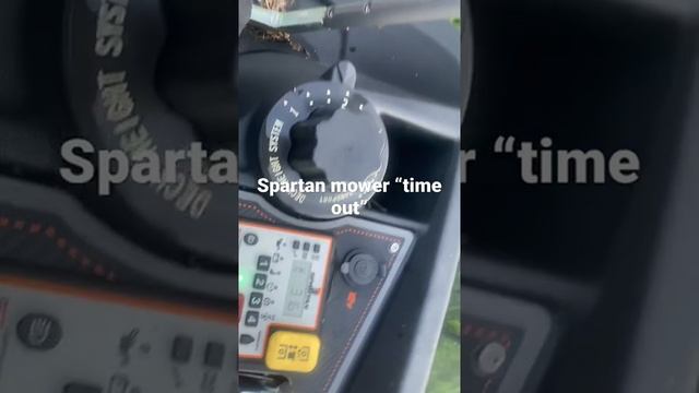 Spartan Mower throws “time out” code WTH??