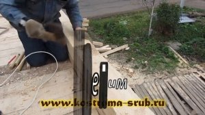 Дома из бруса. Крепление стен.