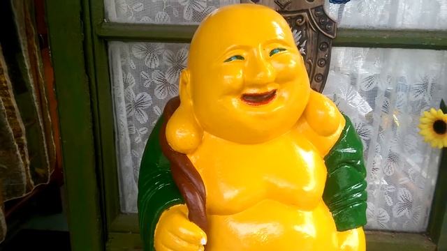 Статуэтка бога Хотей – внесите в свой дом изобилие  Реставрация гипсовой статуэтки  Часть 2