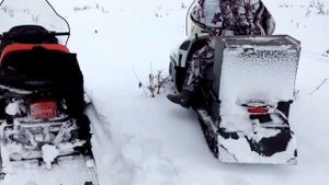 Покатушки на снегоходах часть 2