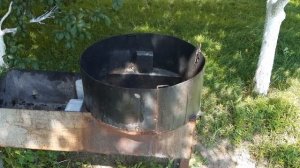 Мангал и печь для казана два в одном. Шашлык, плов и борщ на одном приборе!