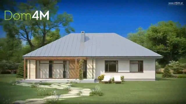 4M056 Проект одноэтажного дома на 150 м кв с чердаком смотреть онлайн