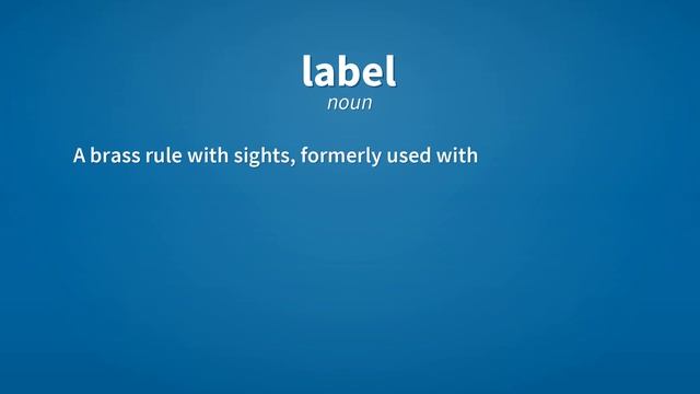 Label | Meaning of label смотреть онлайн