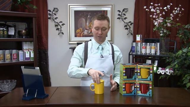 Teaz Cafe Tea Infuser Mug with Lid | FineLineTeas.com
