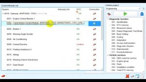 Кодировка АКПП Aisin 09G через Одис Инженер