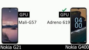 Nokia G21 vs Nokia G400