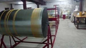 Барабанный станок автомат для церковных свечей_6 метров