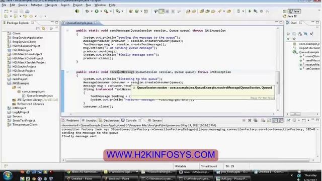 Java Message Service | JMS | JMS API | JNDI | best online Java Tutorial courses by H2Kinfosys