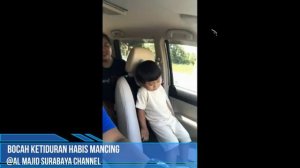 Anak Lucu Ketiduran di Mobil