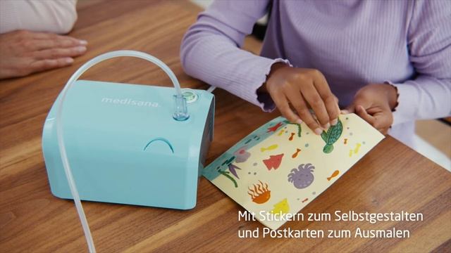 medisana Inhalator IN 155 in kinderfreundlichem Design mit Stickern zum Selbstgestalten смотреть онлайн