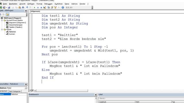 Excel VBA Tutorial 18a Palindrom смотреть онлайн