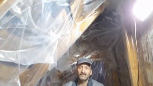 Печь для дачи (шведка) пошагово, печь готова, проход межэтажного перекрытия heating stove часть 18