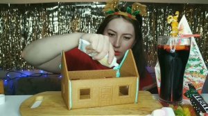 ПРЯНИЧНЫЙ ДОМИК ИКЕЯ СТРОИМ  И УКРАШАЕМ КИНДЕРЫ | GINGERBREAD HOUSE IKEA BUILD AND DECORATE KINDER