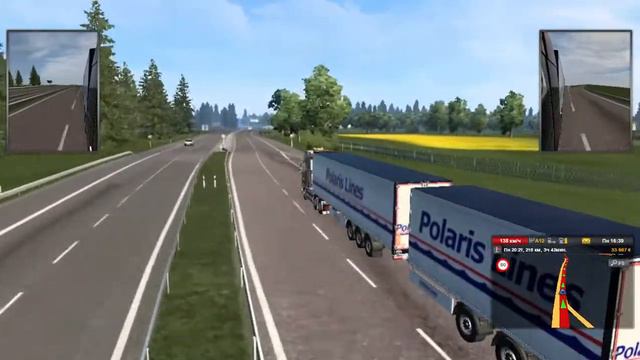 Euro Truck Simulator 2 Дания-Швеция смотреть онлайн