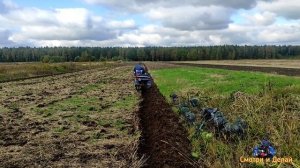 Вспашка поля мотоблокам МТЗ БЕЛАРУС. Сезон 2021