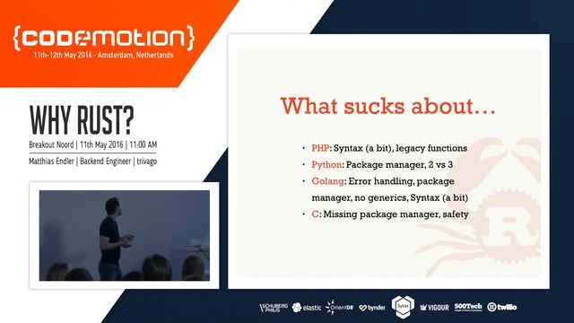 Matthias Endler - Why Rust?