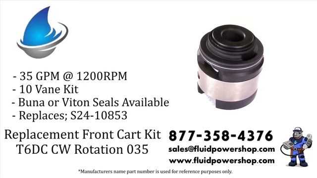 T6DC F CW 035 (T6C 003) Denison ® / Parker ® Style S24-10853 Replacement New Cartridge Kit смотреть онлайн