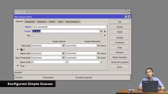 Bandwidth Share Berdasarkan Aplikasi - MIKROTIK TUTORIAL [ENG SUB]