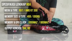 UNBOXING VGA CARD MURAH RX7 AMD R7 350 GDDR5 4GB & MOTHERBOARD GAMING VARRO H81M PRO S1
