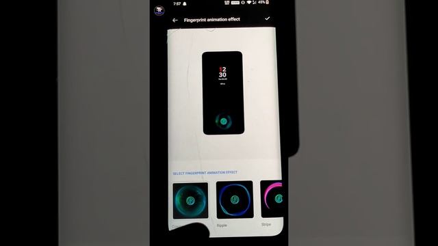 One Plus 7 Pro Fingerprint Animation