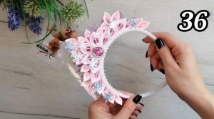 #ИДЕИ_КАНЗАШИ 10 ? 64 модели ? Обзор работ Любовь морковь канзаши / #KANZASHI_IDEAS 10