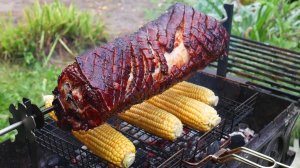 СОЧНАЯ ЗАПЕЧЕННАЯ КОРЕЙКА НА ОГНЕ. Рецепт от Тихона.