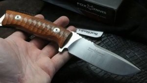 Нож с фиксированным клинком Fox Knives Pro Hunter Ziricote Wood FX-131DW