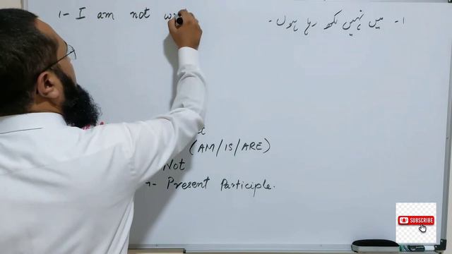 Eng 11: Present Continuous/Progressive Tense | Negative sentences