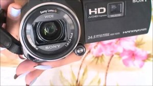 Minha Camera Nova. A Melhor Filmadora do Mundo. Sony HDR-PJ810E com Projetor integrado Full HD