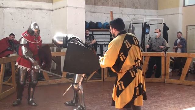 ИСБ турнир "En Garde!". Мужчины. Щит меч бой 29. Петрик Алексей VS Бурыкин Александр. смотреть онлайн