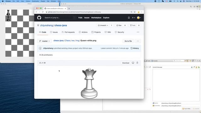 Java Chess 006: Pushing our java Chess Eclipse project to GitHub