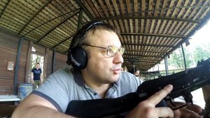 Стрельба из сайги 5,45 на 100 метров