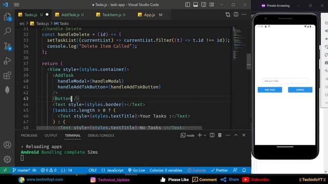 Popup Modal | Mastering React Native | React native Tutorials