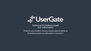 UserGate 5. Setting up the Kerberos-based user authorization