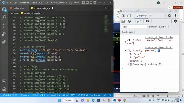 Strings - String Methods - Part - 2 || JavaScript tutorial for Beginners || Tutorial - 24