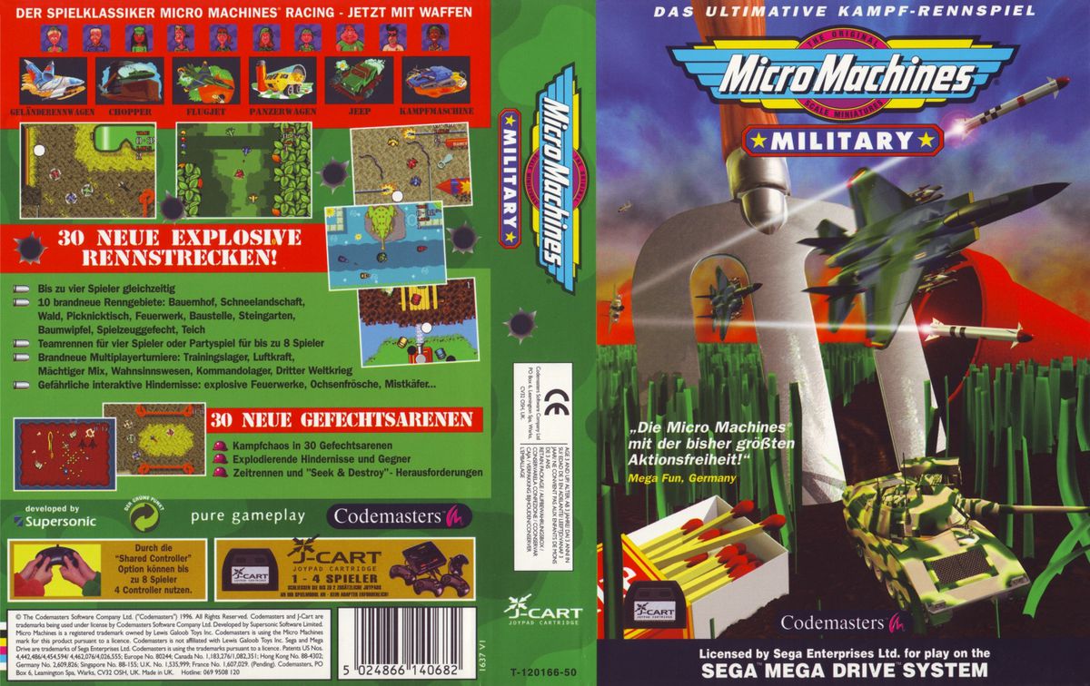 Прохождение игры  Micro Machines Military  SEGA