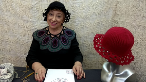 Шляпка с ажурными полями.  Мастер-класс по вязанию крючком от О. С. Литвиной.