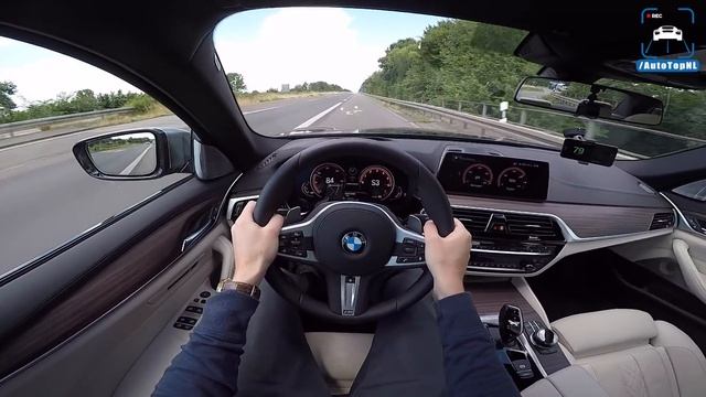 BMW 5 SERIES G30 M550i vs M550d | ACCELERATION & TOP SPEED 0-260km/h AUTOBAHN POV by AutoTopNL