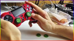 Прокачиваем Dualshock 4 ЧЕХОЛ СИЛИКОН PS4 + НАКЛАДКИ НА СТИКИ = Посылки из Китая от ПОДПИСЧИКА
