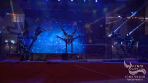 Световое акробатическое шоу на праздник и корпоратив Москва - лучшие акробаты на свадьбу и юбилей