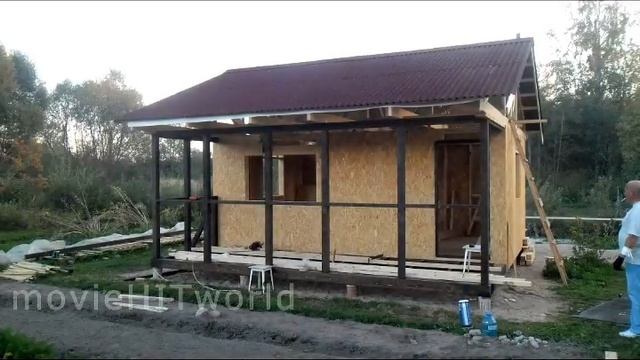 Дачный домик  своими руками,с нуля!