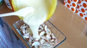 Яблочный пирог на сметане