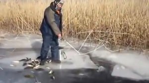 Профессиональная рыбалка.  Зимняя рыбалка в Астрахани