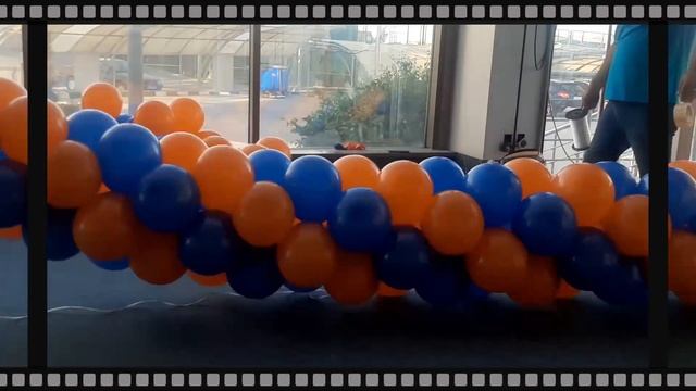 Entrance Balloon Arch with Spiral Pattern II balloon decoration ideas #balloon смотреть онлайн