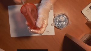 Декоративная салфетка в эпоксидной смоле