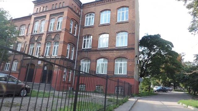 Калининград Бывшая немецкая школа (1896 г.) на Московском проспекте, 98 – 15 августа 2018 смотреть онлайн