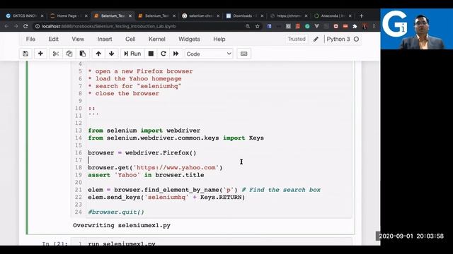 Selenium Webdriver Part 1 [ Hands-On | Python for Selenium | Web Automation Testing ]