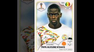 Complete SENEGAL stickers in Panini FIFA World Cup Album "Russia 2018"